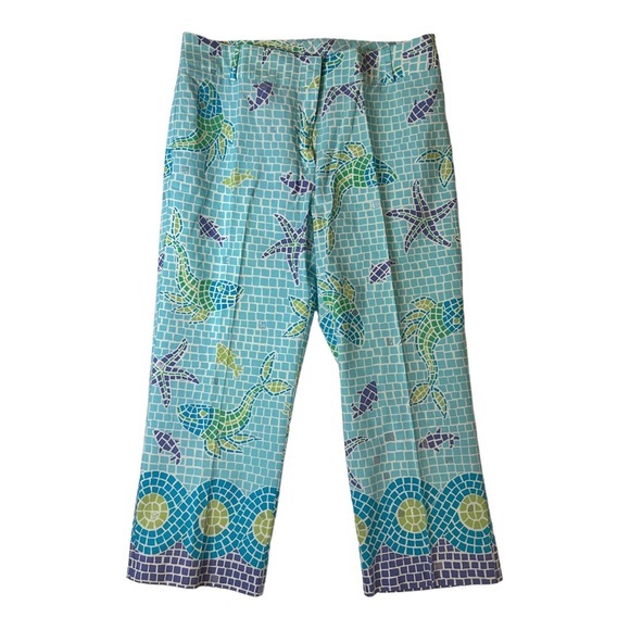 Lilly Pulitzer Blue Capris/Crop Pants-8